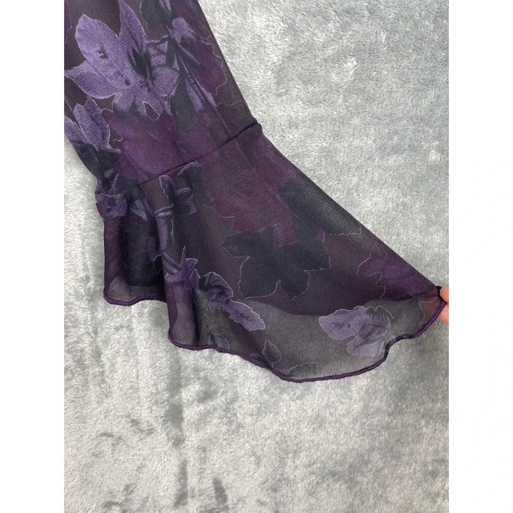 Just Choon Y2K‎ Dress Small Purple Grunge Whimsigoth Fairy Dark Romantic VTG